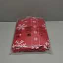 Vaulia Soft Microfiber Christmas Bedding Duvet Cover Set, Snowflake Pattern Design for Holidays, Red Color - Queen Size (1 Duvet Cover and 2 Pillow Shams)