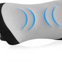 Lumbar Support Pillow for Office Chair - Lumbar Pillow for Car - Ergonomic Lumbar Support Pillow for Car Back Support Cushion (With Strap-black and Gray)