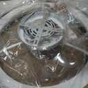 20" Low Profile Flush Mount Wood Fandelier Ceiling Fan with Light