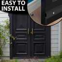 Hushee 2 Pack 36 Inches Door Sweep for Bottom of Door Exterior Interior, Double Rubber Aluminum Alloy, 1 Inch Gap Fill All-Season Energy Saving Commercial Weather Stripping Draft Stopper(Black)