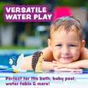 Tub Works Woodland Animals Watertight Baby Bath Toys, 6 Pack | Sealed, No Hole Bath Toys Design Keeps Moisture Out | Soft, Squeezable & Float on Water | Easy-Grip Toddler Bath Toy Set for Kids Bath