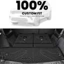 LASFIT Trunk Mat & Backrest Mat for Dodge Durango 2011-2026, Fit 6 Seats & 7 Seats, Not Fit 5 Seats, Not for 5 Seats, All Weather TPE Custom Fit Car Mat Cargo Liner, Black