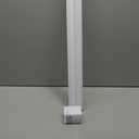 DEZ FURNISHINGS Cordless 1" Light Filtering Pleated Shade, Fabric, 27.5" W x 48" H, White