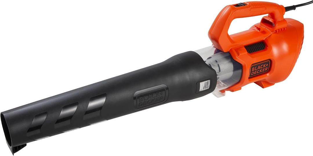BLACK + DECKER Electric Leaf Blower, Hand Held Blowers for Lawn Care, Up to 450 CFM and 140 MPH Power, Axial, Lightweight, Corded (BEBL750)