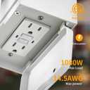Yisuro Porch Lights with GFCI Outlet, Dusk to Dawn Motion Sensor Outdoor, 3 Lighting Modes Exterior Light Fixture, Outside for House Front Door Patio Garage(White), 1 Pcs White