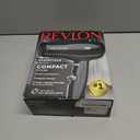 Revlon Compact Hair Dryer | 1875W Lightweight Design, Perfect for Travel, (Black)