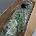 2 Pcs 50" Artificial Ferns for Outdoors with 96 Fronds & Ground Spike