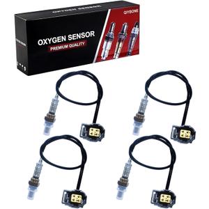4PCS Oxygen O2 Sensor Upstream Downstream 234-4587 for Jeep Liberty Grand Cherokee Wrangler JK Chry 300 Dodge Dokota Charger Challenger Grand Caravan Journey Durango 2004-2009 3.7L Ram 1500 250-24253