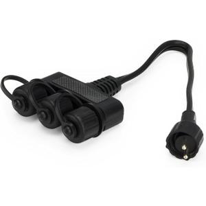 Aquascape 98489 3-Way Quick-Connect Pond, Garden and Landscape Lighting Splitter Black