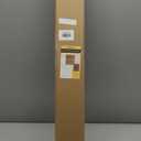 Cordless Bamboo Roman Shades for Windows, Blinds Size (30.5" W 64" H) Colour (Highfield Teak)