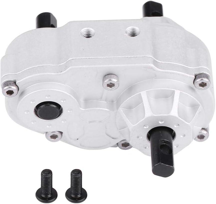 RC Crawler Transfer Case, Metal RC Car Transfer Case with Screws for SCX10 / Gelande II D90 1/10 RC Crawler Car Model Vehicle Upgrade Accessory