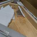 31.5" Solid Wood Dining Room Table for 2,Modern Farmhouse Rectangular Kitchen Real Wooden Table,Mid Century Fluted Design Furniture Desk for Home,Small Space,Apartment,Living Room Nature