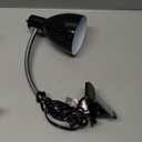 Desk lamp Eye-Caring Table Lamps, 360Rotation Gooseneck Clip on Lamp Reading Light Portable Reading Book Light Clamp Study Desk Lamps for Bedroom and Office Home Lighting (Black)