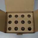 12-Pack Dimmable E12 LED Candelabra Bulbs 60W Equivalent, 5000K Daylight White, 600 Lumens B11 Candle Base 6W C35 LED Filament Vintage Light Bulbs, Clear Glass for Chandelier Ceiling Fan High CRI 90+