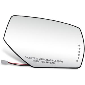 KarParts360 For GMC Sierra 1500 2014 15 16 17 2018 Mirror Glass Passenger Side | with LED Signal Light | Heated | Power | Replacement For GM1325146 | 22919749