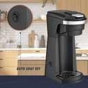 Newhouse Single Serve Coffee Maker compatible with K-cups Water Reservoir, Versatile Ground Coffee & K-Cup Compatibility, Adjustable Tray for Travel Mugs