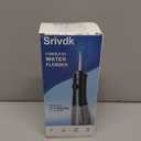 Water Dental Flosser for Teeth 300ML Cordless Oral Irrigator with 4 Replaceable Jet Tips, 3 Modes, Portable Rechargeable Electric Flosser for Braces & Sensitive Gums, IPX7 Waterproof for Home&Travel (Black)