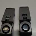 Door Stop Alarm, Door Stopper with 120DB Security Alarm, Floor Wedge Doorstop for Travel Apartment Home House (Pack of 2) (Black)