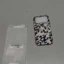 Magnetic Little Tortoise Shell Phone Case for iPhone 17 Pro, Compatible with MagSafe, Cute White Aesthetic Leopard Print Soft TPU Hard PC Shockproof Protective Phone Cover for Women Girls