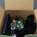 Yuanhe Deluxe Bingo Game Set - Metal Round Cage, 75 Colored Balls, 50 Bingo Cards, 300 Mixed Chips and Master Board for Large Groups, Parties