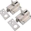 Stainless Steel Security Automatic Gate Door Lock Spring Load Bolt Latch 2 Pack
