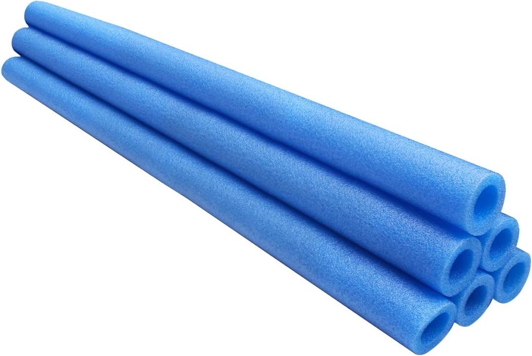 35.4inch Trampoline Pole Foam Sleeves 6pcs Waterproof Protective Trampoline Spring Cover Padding for Indoor and Outdoor Children's Trampoline Accessories