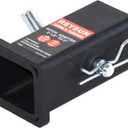 864028 REYSUN Trailer Hitch Adapter Hitch Reducer Sleeve from 2-1/2 inch to 2 inch, with Hitch Pin and Clip