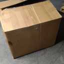 Yaheetech PU Leather Armchair, Modern Accent Chair with Metal Legs, Comfy Upholstered Barrel Chair for Living Room Bedroom Vanity Room, Brown