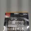 GLOBE Electric 80151 40W Vintage Edison Mini Tube Clear Glass Dimmable Incandescent Light Bulb, 4-Pack, E12 Base, 210 Lumens, Modern Lighting for Bedroom or Office, Lights for Home