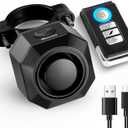 WSDCAM USB Rechargeable Bike Alarm with Remote, 110dB Loud Wireless Anti Theft Vibration Motion Sensor Vehicle Security Alarm System Waterproof Bicycle Trailer Motorcycle Alarm