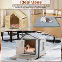 Pet Heating Pads for Cats & Dogs Outdoor Indoor, 17.7 * 17.7inches Puppy Cat Heating Pad Bed Mat Outdoor Waterprooof, Heated Dog Blanket Bed Outside, Gifts for Cats Puppy in Winter