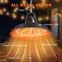 Electric Outdoor Patio Heater, 1500W Ceiling Mounted Heaters, Hanging Carbon Infrared 600W 900W 1500W IP34 Radiant Heater for Garage, Gazebos, Shop, Deck