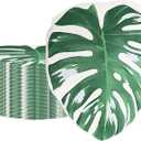 100Pcs Tropical Jungle Leaf Paper Napkins Disposable, Creative Palm Leaf Table Decorations Dinner Napkins for Hawaiian Luau Party Birthday Baby Shower Beach Wedding Summer Safari Theme Party 6.5x6.5In