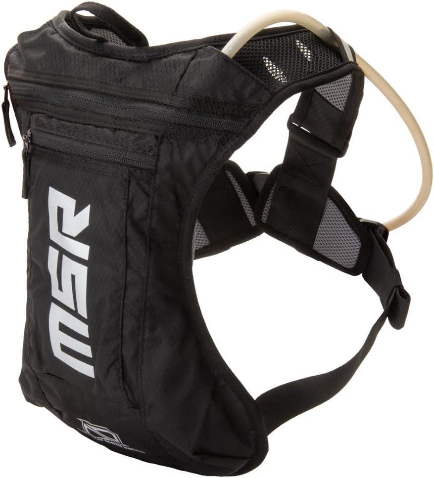 MSR Low-Profile Race Hydration Pack  2-Liter Water Bladder Backpack  Lightweight, Secure Fit for Off-Road, Dirt Bike, MTB, MX, Enduro & Adventure Riding  Black