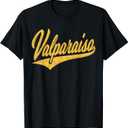 CITY OF VALPARAISO VALPO VARSITY SCRIPT SPORTS JERSEY T-Shirt (Small, Black)