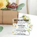 2 x Mom Appreciation Gifts from Son,Thank You Gifts for Moms Mother's Day Birthday Christmas,Unique Mother Gift Ideas,My Dear Mom Thank You Acrylic Puzzle Plaque