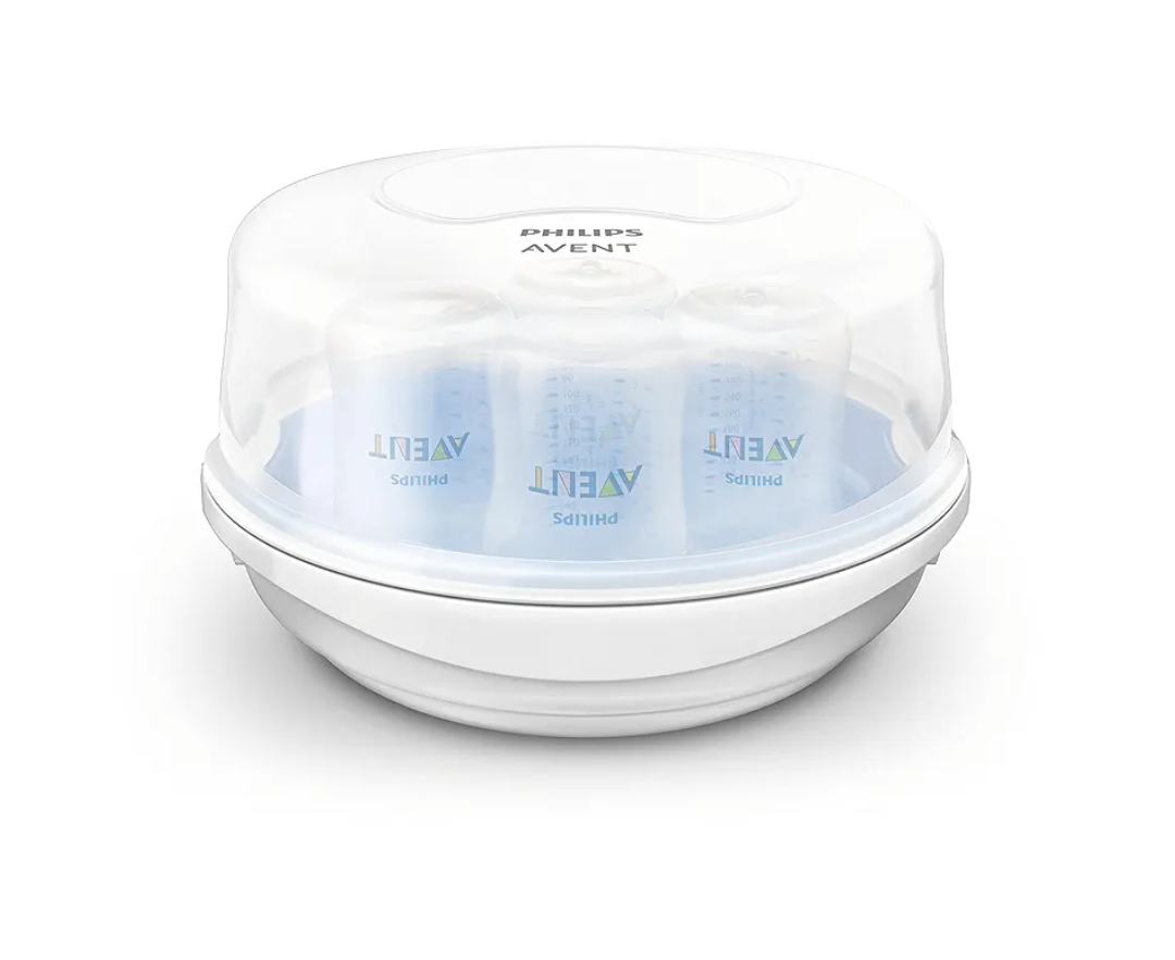 Philips AVENT Microwave Steam Sterilizer for Baby Bottles, Pacifiers, Cups and More
