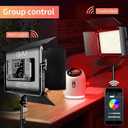 GVM 1000D RGB Led Video Light with 2 Softboxes, Photography Lighting Kit with Bluetooth Control, Full Color Video Lighting Kit with 18 Applicable Scenes, 2 Packs Led Light Panel for Video Shooting