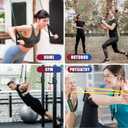 WIKDAY Exercise Resistance Bands with Handles for Working Out Workout Bands Set with Door Anchor for Physical Therapy, Yoga, Pilates