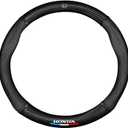 Steering Wheel Cover For Honda CRV Accessories, Black Carbon Fiber+Leather
