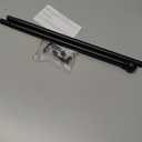 Black Curtain Rods for Window 28 to 48, 5/8 inch Small Decorative Curtain Rod Set with Brackets (32-46'')