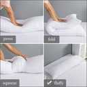 ELNIDO QUEEN Body Pillow with Pillowcase - Soft Long Bed Pillow for Adults - Breathable Full Body Pillow Insert for Sleeping, 20x54inches - White