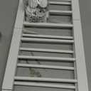 Dog Gate - 18"-45" Adjustable Extra Wide Metal Baby Gate to Step Over, 10" Tall Small Pet Gate with 3 Extension Kits, Pressure Mounted for Doorways & Stairs (White)