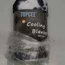 Topcee Cooling Blanket for Night Sweats Decorative Tie Dye, Absorbs Heat to Keep Cool on Warm Nights, Q-Max 0.5 Cooling Blankets for Hot Sleepers, Ultra-Cool Lightweight Sofa Throw Blanket (50"x70") (Black Watercolor)