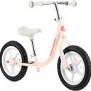 Retrospec Cub Toddler 12" Balance Bike, 18 Months - 3 Years Old, No Pedal Beginner Kids Bicycle for Girls & Boys, Flat-Free Tires, Adjustable Seat, & Durable Frame (Blush)
