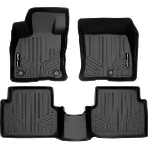 SMARTLINER Custom Fit All Weather 2 Row Floor Mat Liner Set Compatible with 2022-2025 Ford Maverick