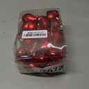 Skylety 30 Pieces Valentine's Day Heart Ornaments, Heart Shaped Decorations Tree Hanging Baubles for Valentine Wedding Anniversary, 3 Styles 2 Size (Red)