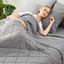 Cooling Throw Blanket for Hot Sleepers 50"x70", Q-Max 0.45 Cooling Comfort, Cold Blankets for Night Sweats Sleeping, Ultra-Cool Lightweight Breathable Blanket for Couch Bed, Glacial Grey