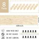 8 Pack Ivory Cheesecloth Table Runner 20 x 120 inch Gauze Table Runners 10 FT Long,Semi Sheer Cheese Cloth Fabric Table Runner Bulk for Wedding,Party,Baby Shower,Bridal Shower Decoration