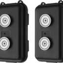 2 Pack Magnetic Key Holder Box - Waterproof & Dustproof Hide a Key Box for Car, Under Car Magnet Key Storage for Home, Outdoor Use